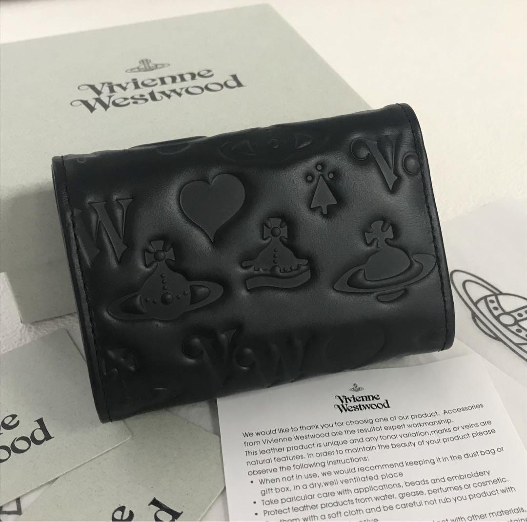 Vivienne Westwood ☆ mini三つ折り財布 ☆黒☆箱付き