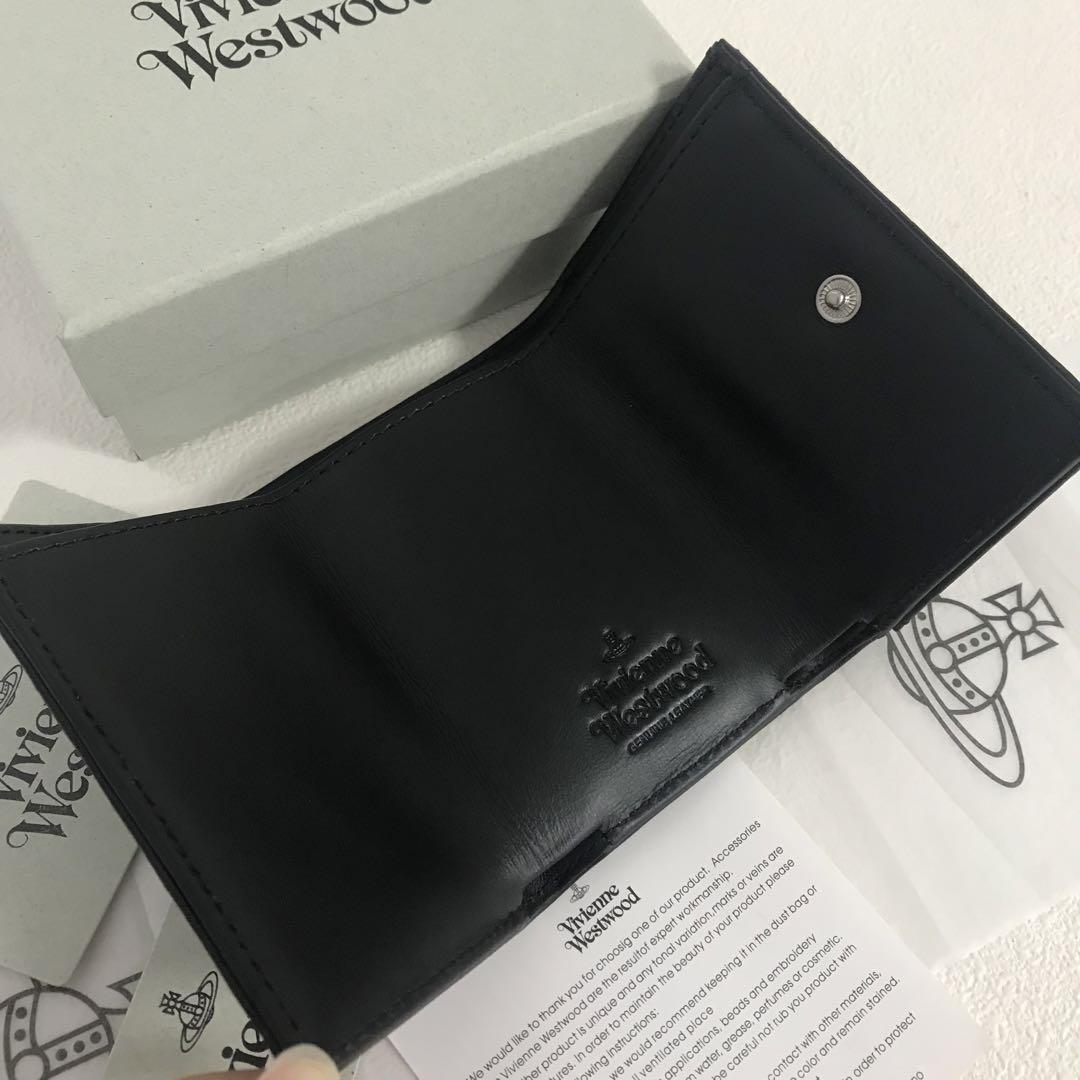 Vivienne Westwood ☆ mini三つ折り財布 ☆黒☆箱付き