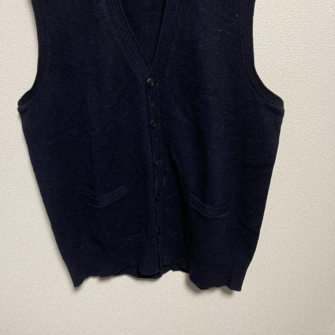 ダブルアールエル　RALPH LAUREN ニット　ベスト　ブラック　黒　M