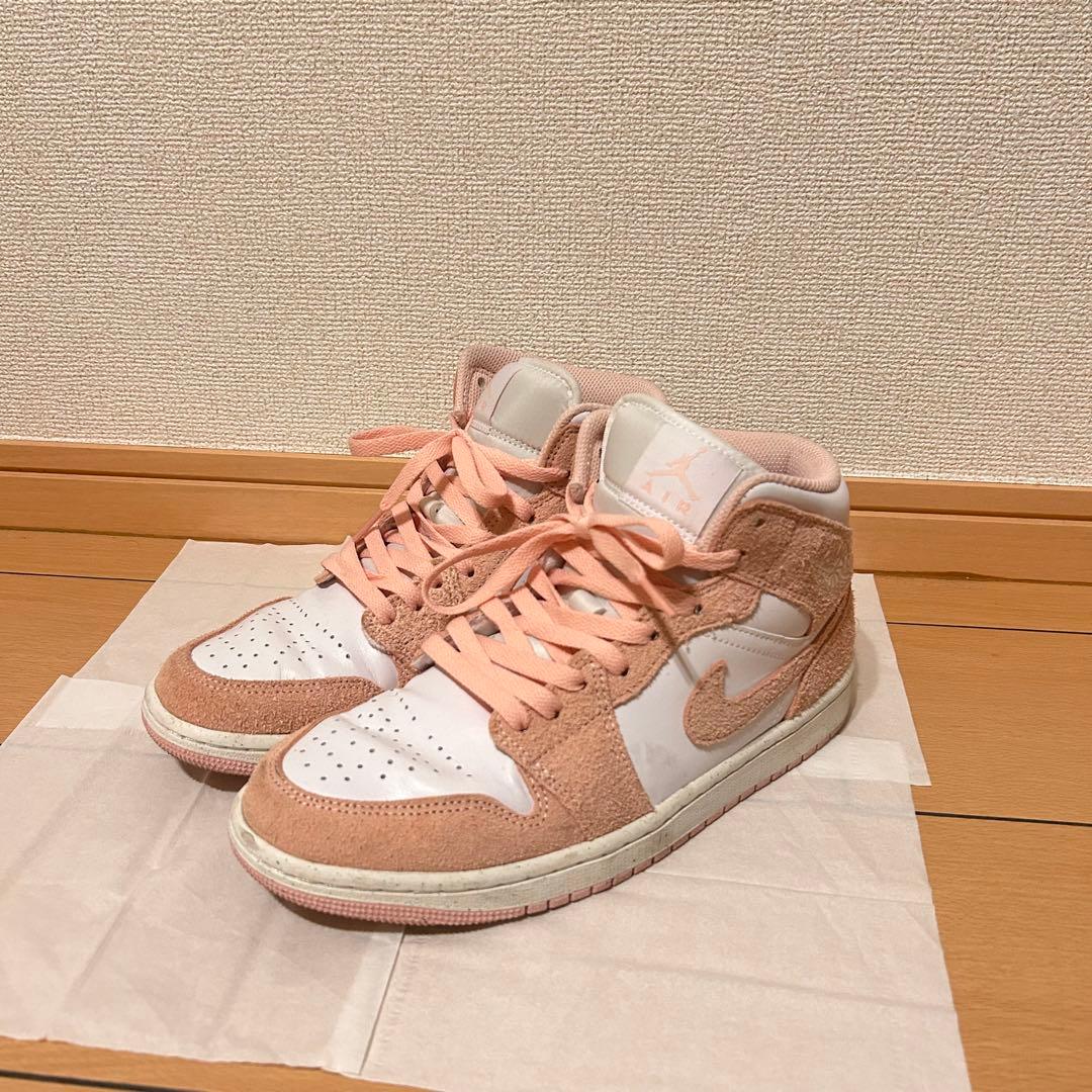 Nike Air Jordan 1 スニーカー ピンク/ホワイト
