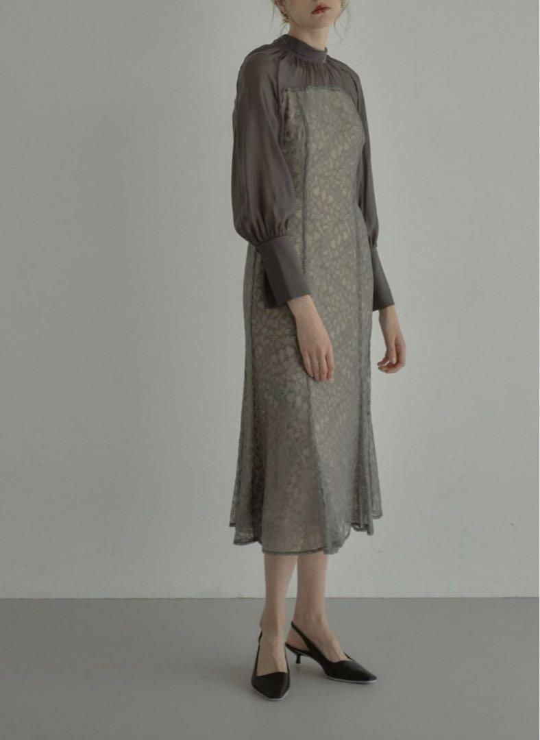 【andresd】leaf lace dress