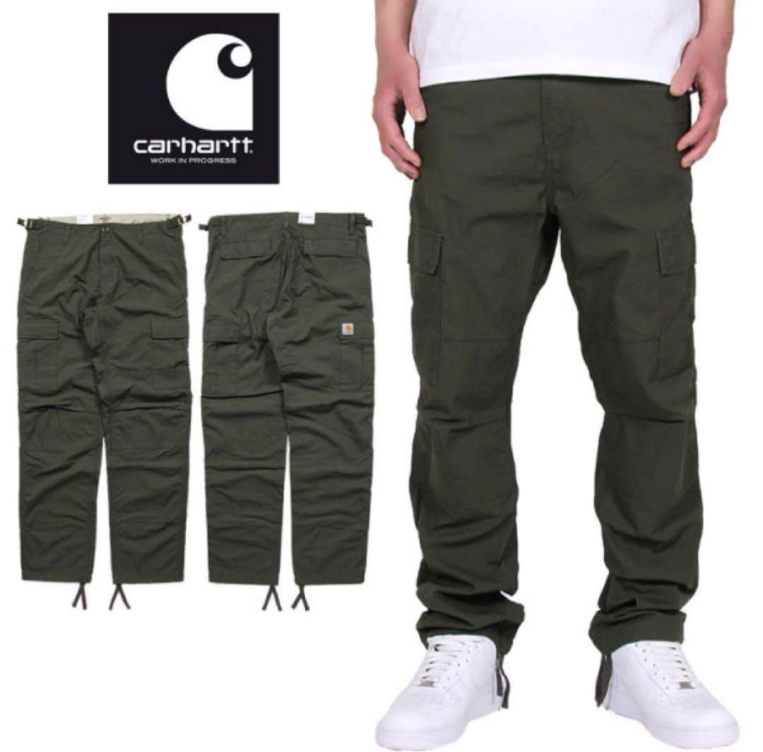 Carhartt WIP カーゴパンツ オリーブ 34×30 aviation
