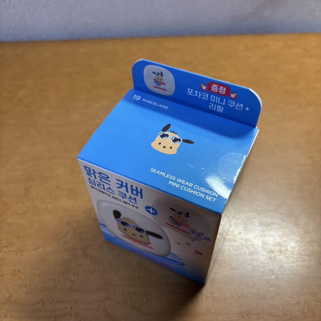 wakemake ポチャッコ クッションファンデ 韓国限定 紙袋付き wakemake ポチャッコ クッションファンデ 韓国限定 紙袋付き