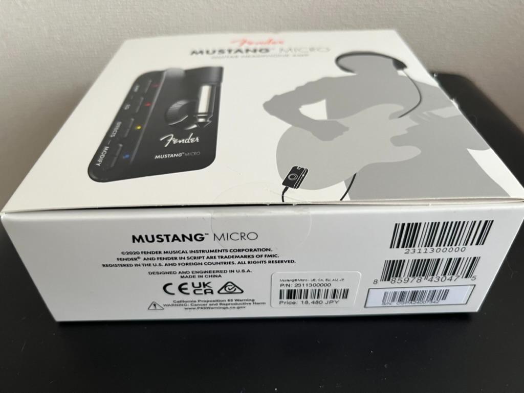 Fender ギター&ベース用ヘッドフォンアンプ MUSTANG™ MICRO