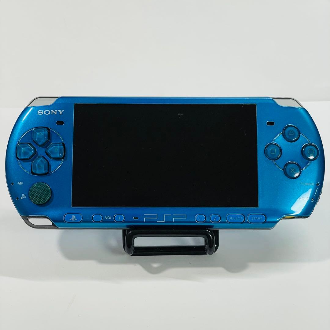 SONY PSP-3000 バイブラントブルー 本体 おまけソフト
