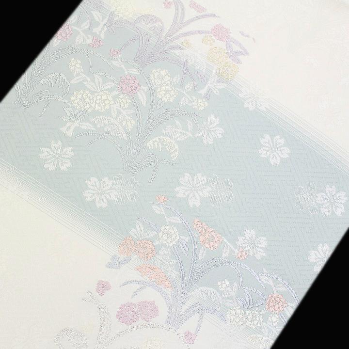 豪華 きれい色【能衣唐織】 単衣に ～凛と咲き誇る、四季折々の草花～ 着物・浴衣