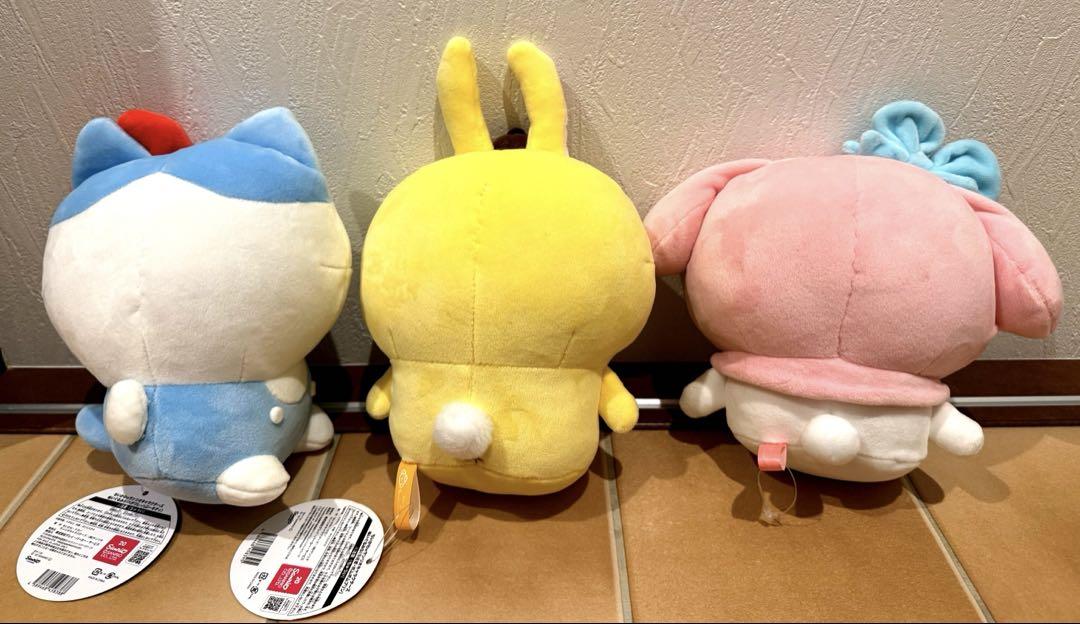 ちいかわ　サンリオキャラクターズ　ぬいぐるみS（３点セット）
