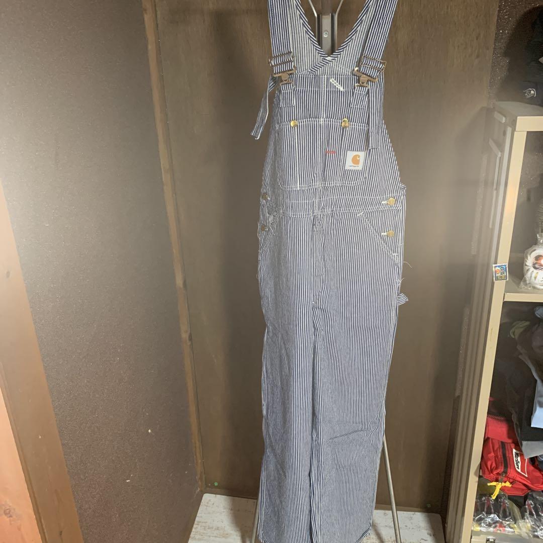 カーハートヒッコリーオーバーオール美品w30