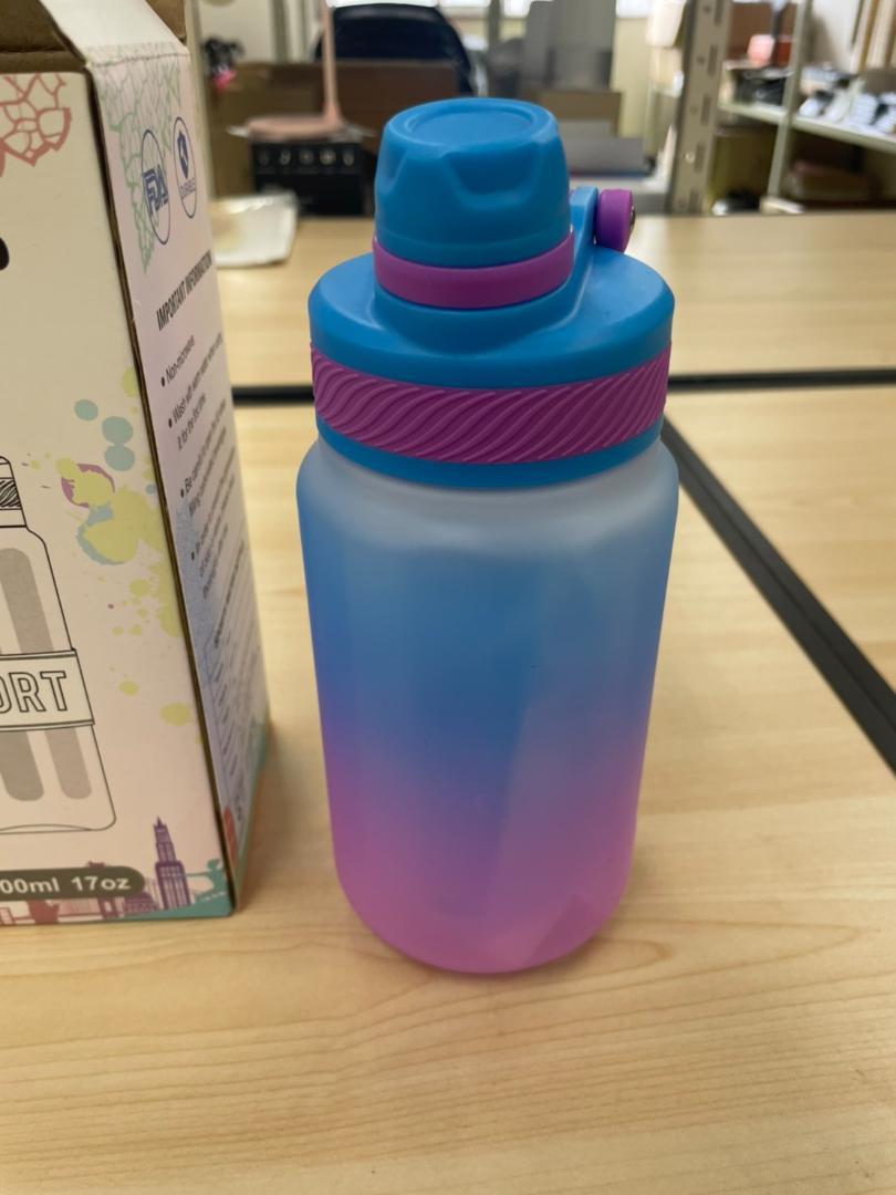10個セット ブルーグラデ 新品 未使用 水筒 直飲み ストロー飲み 500ml
