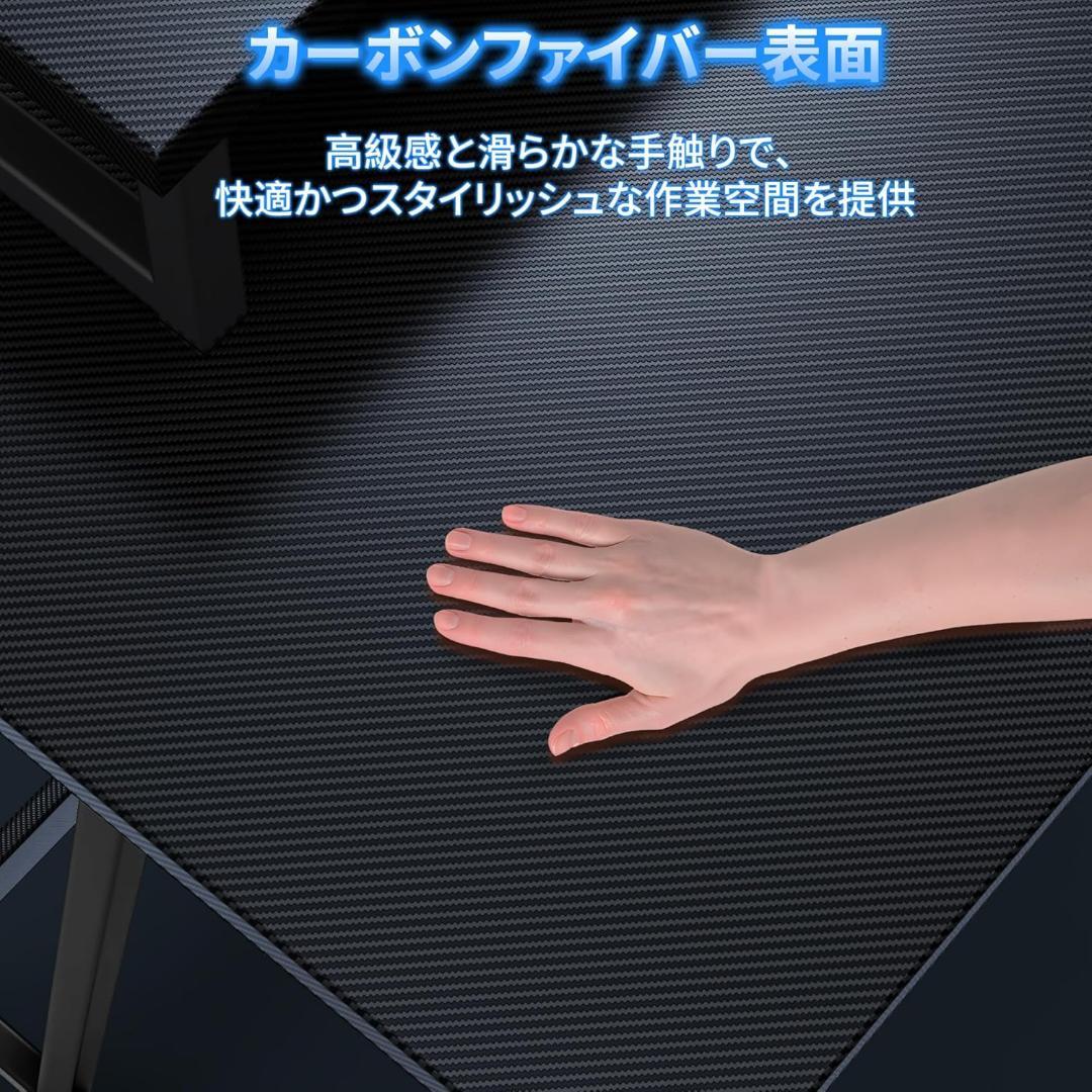 ゲーミングデスク モニター台 L字デスク コーナーデスク ブラック