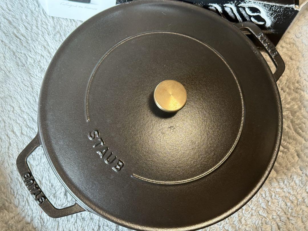 ニシ様　美品　staub ブレイザーソテーパン　28㎝　黒