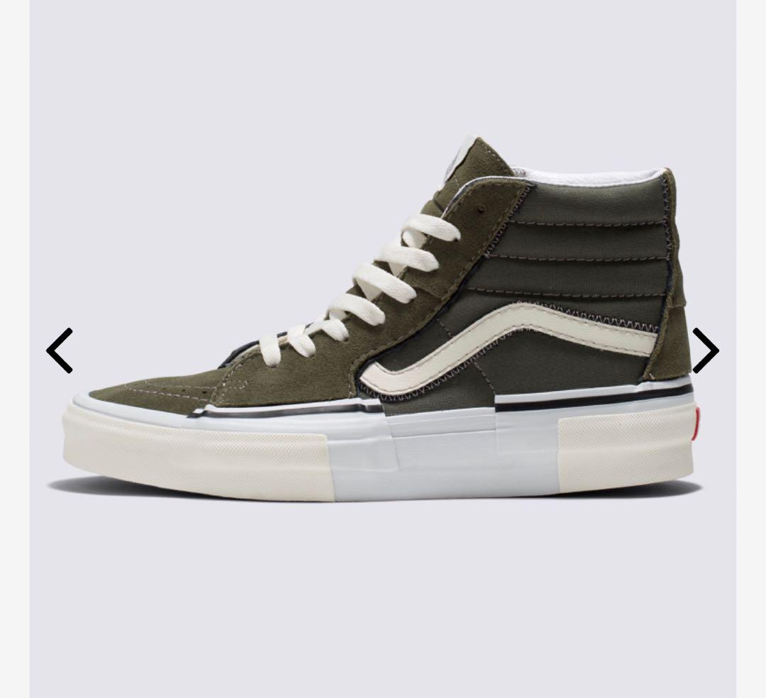 vans sk8-hi reconst オリーブカモ