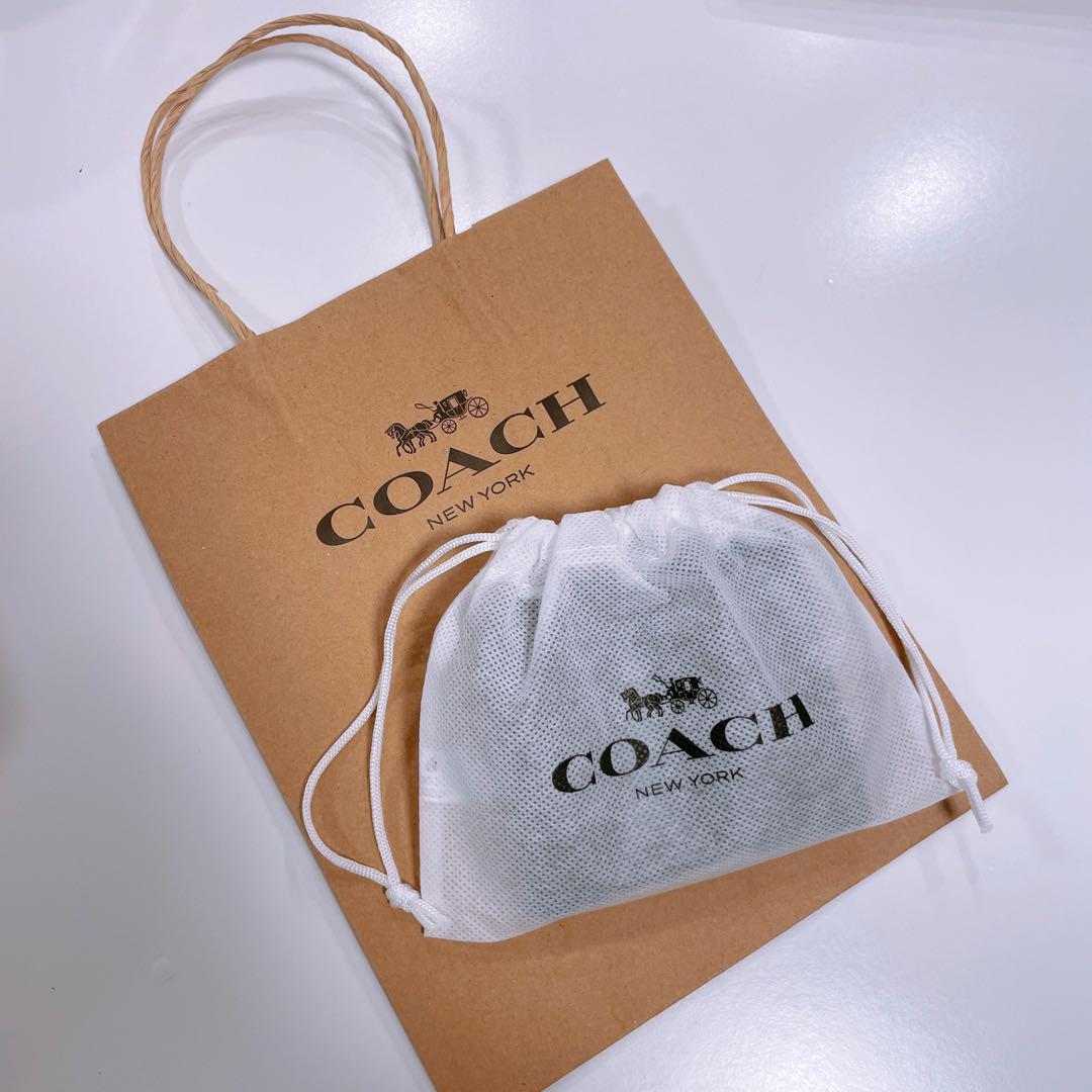 COACH カラビナ キーリング ブラック