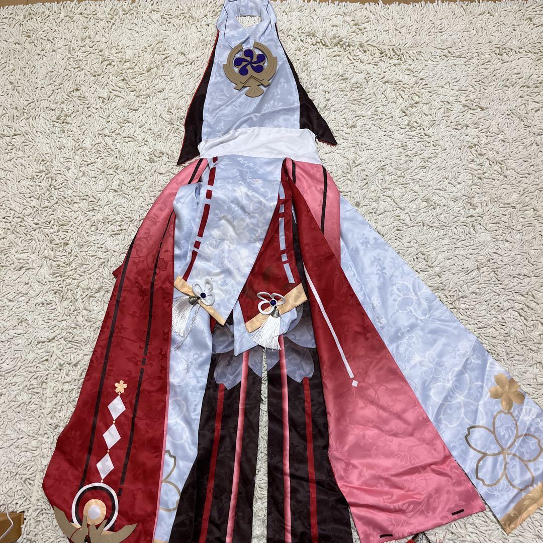 原神 八重神子 コスプレ 衣装ウィッグ靴付き