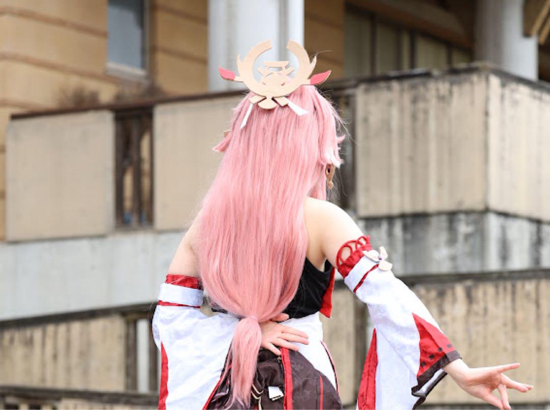 原神 八重神子 コスプレ 衣装ウィッグ靴付き