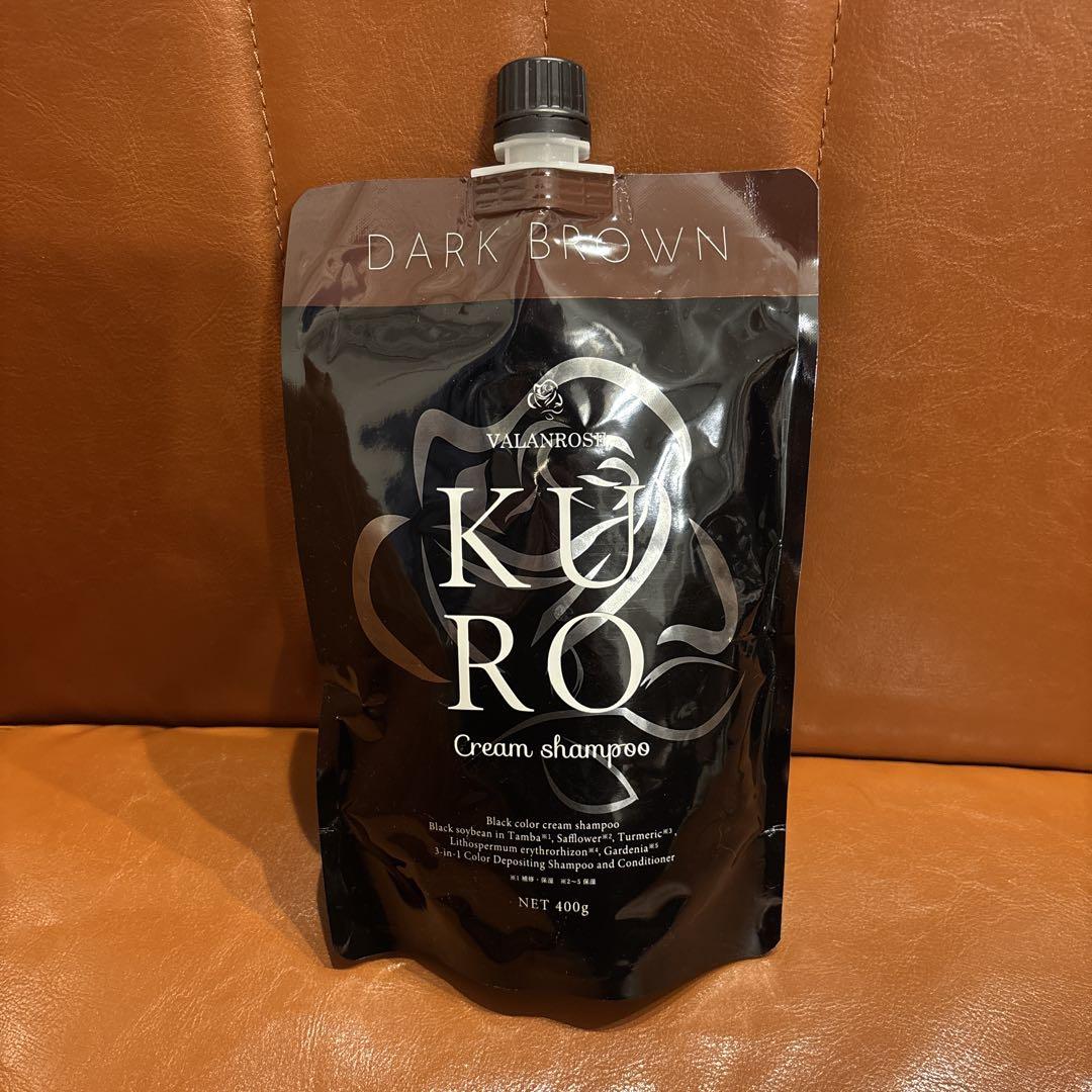 KURO クリームシャンプー ダークブラウン 400g