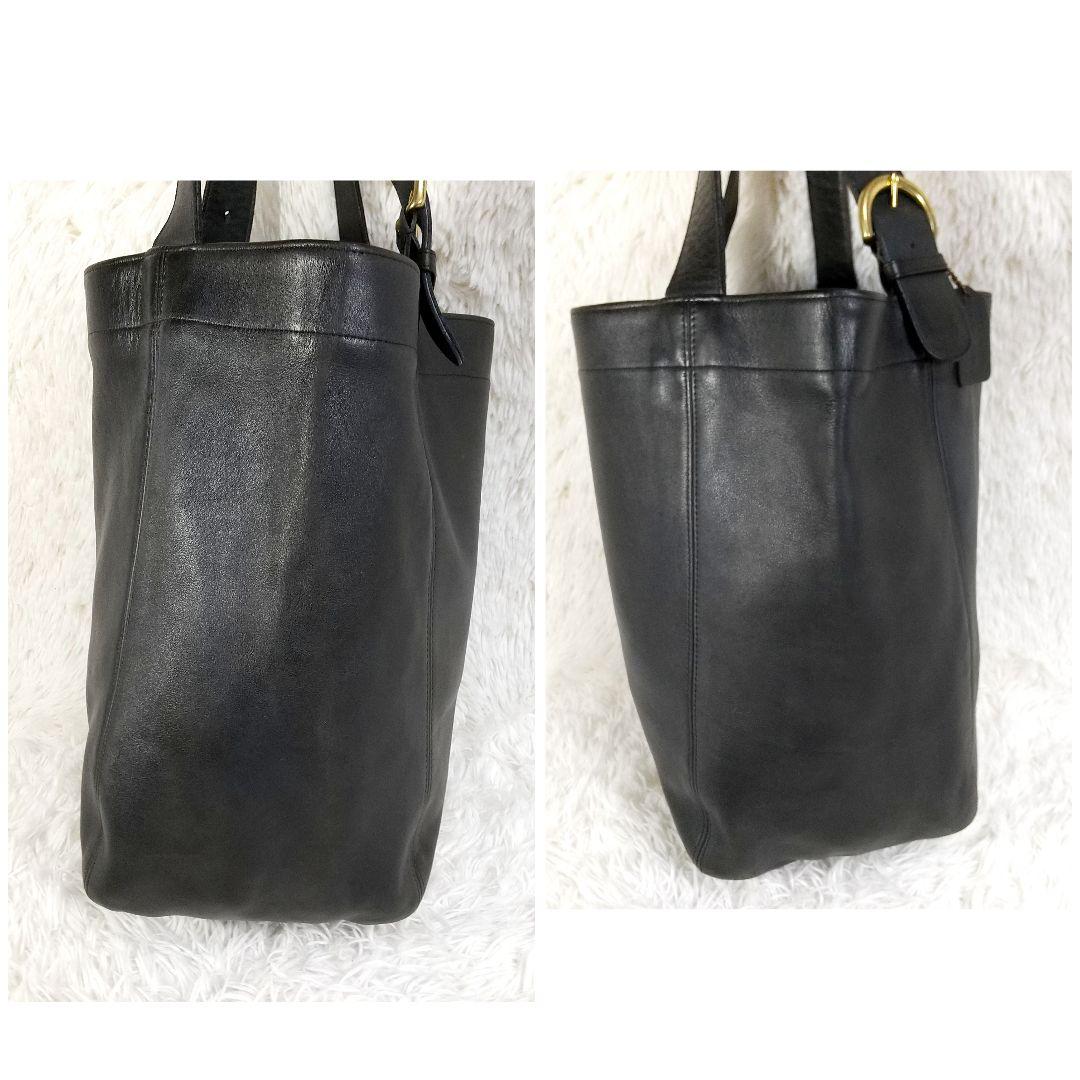 COACH オールドコーチ トートバッグ レザー 4082 ブラック 瑞穂