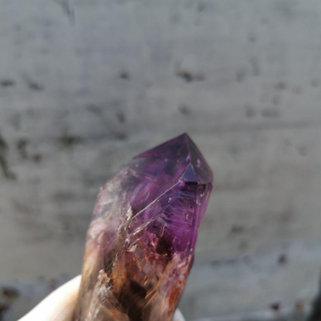 アメジスト 石 置物 オブジェ インテリア lv827-m34771450109 虹入り ポイント 紫水晶 鑑賞石 好評最安値