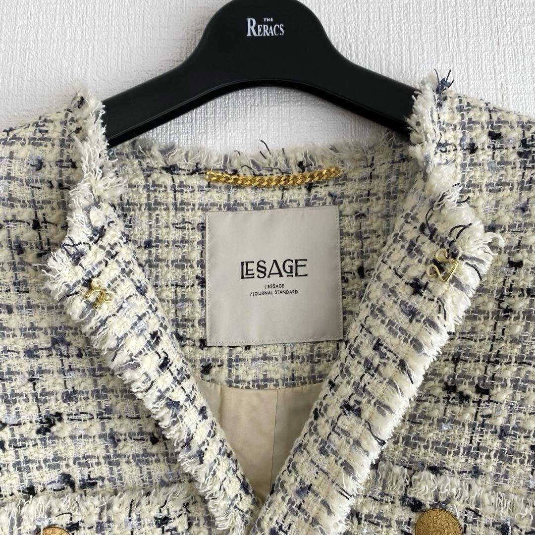 ジャーナルスタンダード レサージュ GIOLICAツイード BIGジャケット