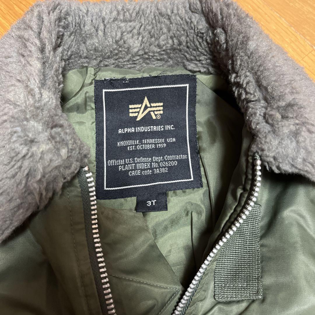 ALPHA MA-1ジャケット 3T オリーブグリーン