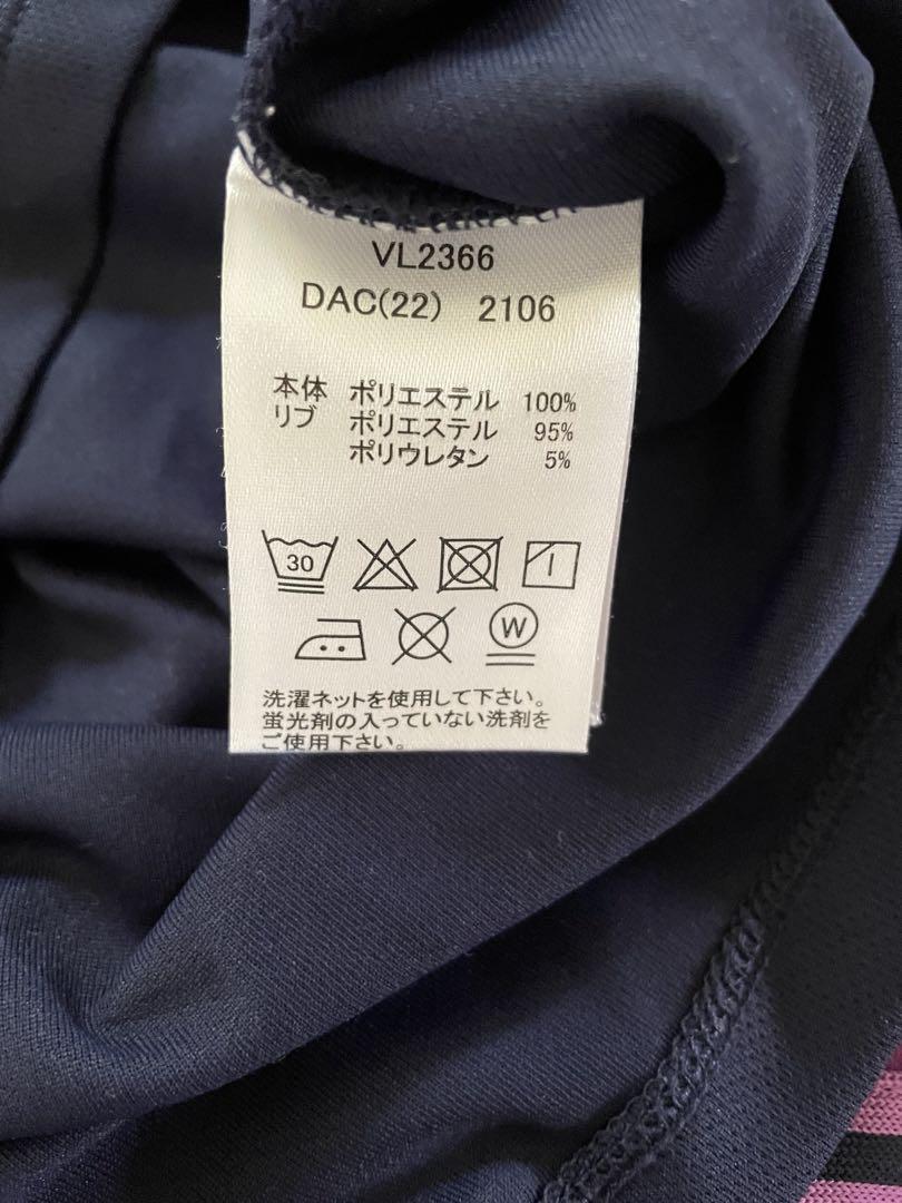 FILA セットアップ 上 L 下 M ネイビー パープル 幾何学模様