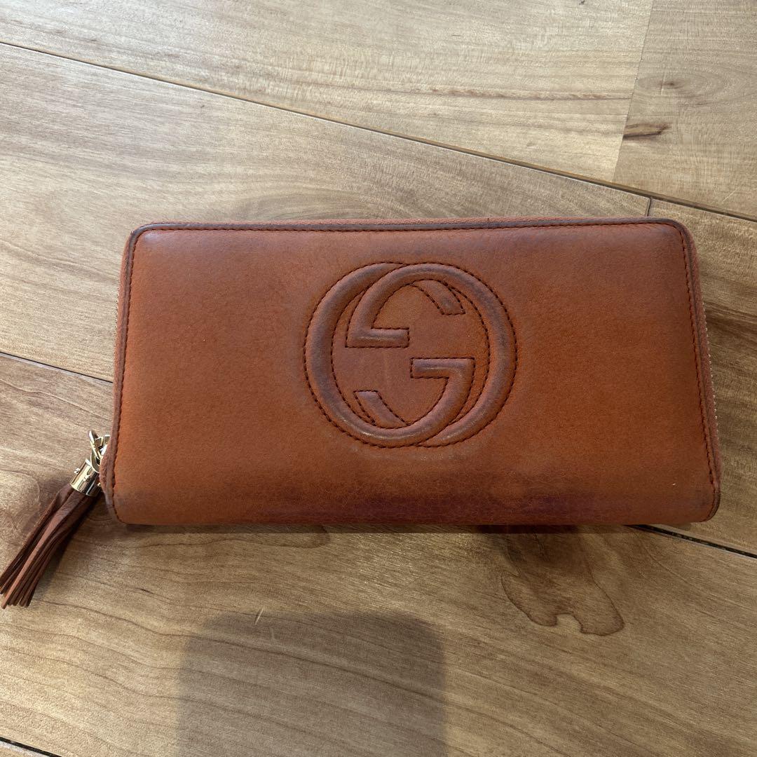 GUCCI ソーホー　ラウンドファスナー　長財布