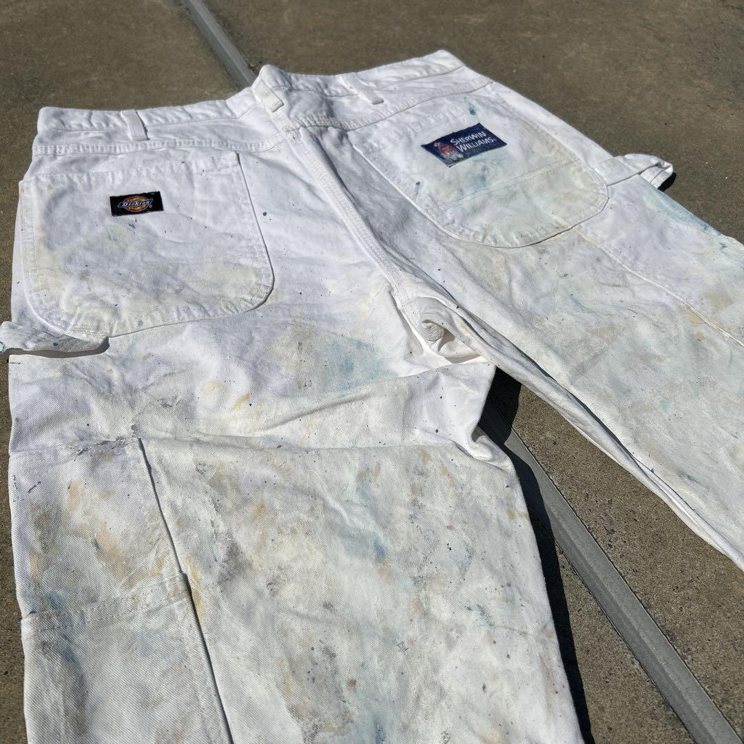 ディッキーズ ペインターパンツ W36 SHERWIN WILLIAMS 白 72c77ba1658ce7ccf63d5f61619c26