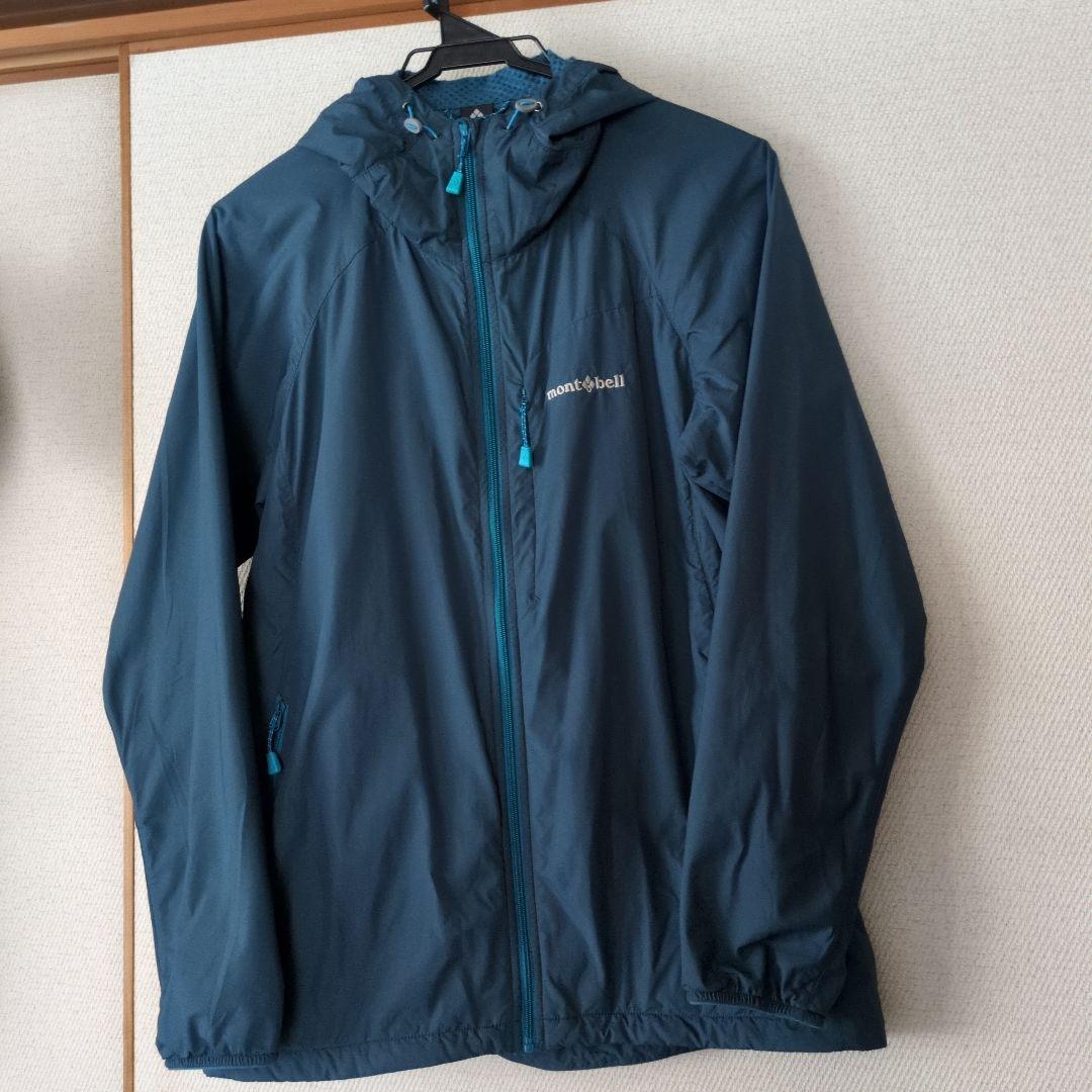 mont-bell フード付きジャケット L ブルーグリーンL montbell