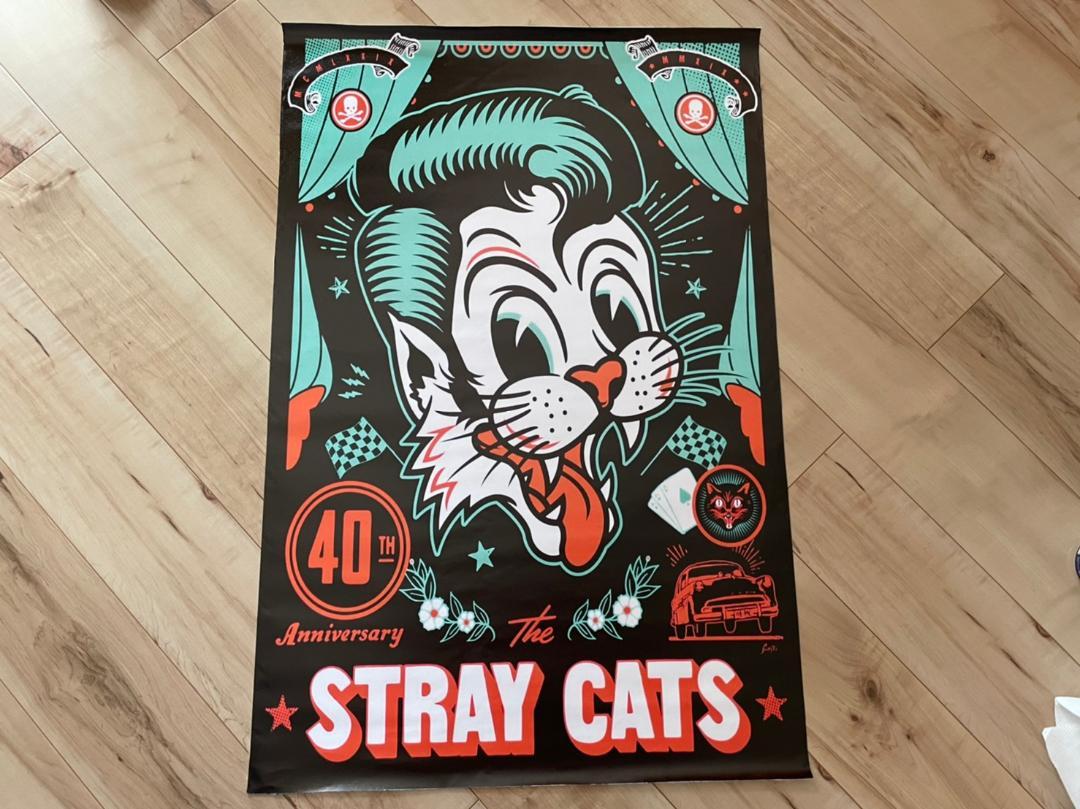 メーカー再生品】 ストレイキャッツ ポスター ブライアンセッツァー