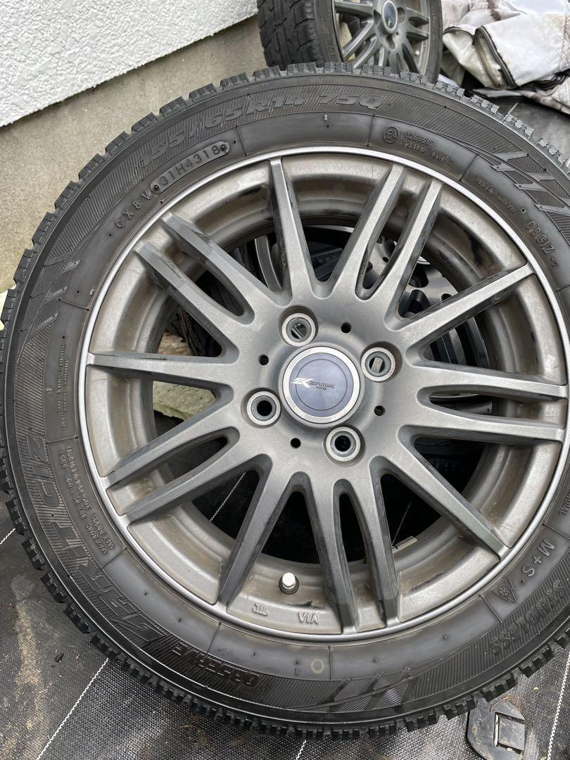 TOYO スタッドレスタイヤ 155/65R14 5スポークホイール