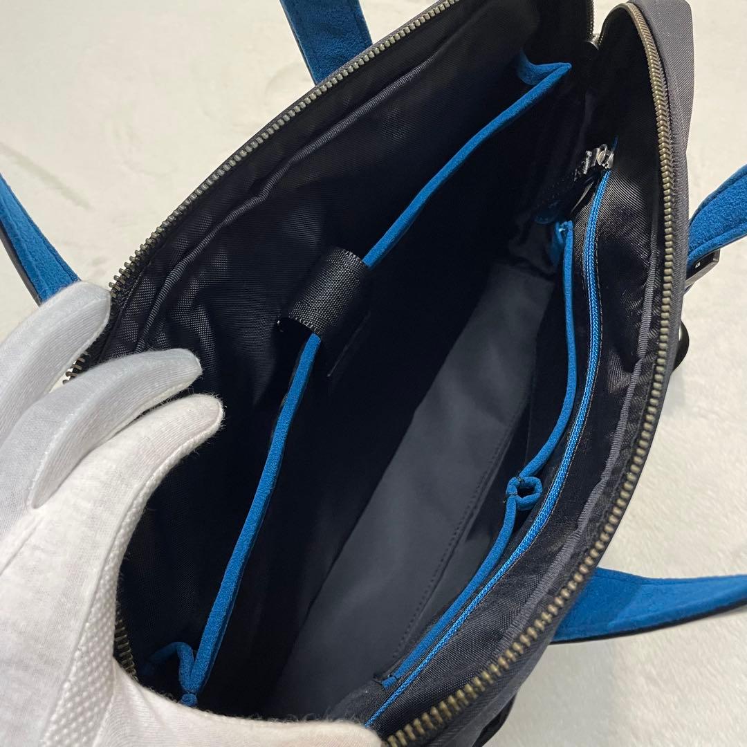 未使用級 LANVIN en Bleu ランバン 2way ビジネスバッグ