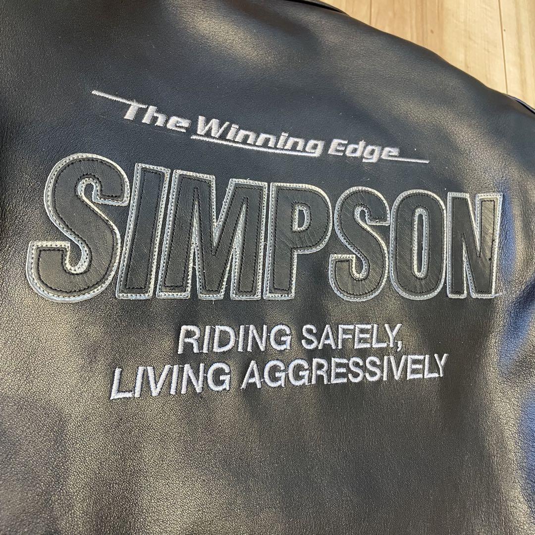 【美品】SIMPSON ライディングジャケット　ライダース