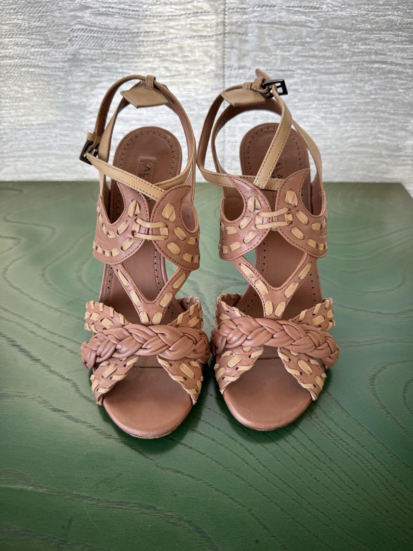 Alaia leather sandal size 37.5 / 24.5 - メルカリ
