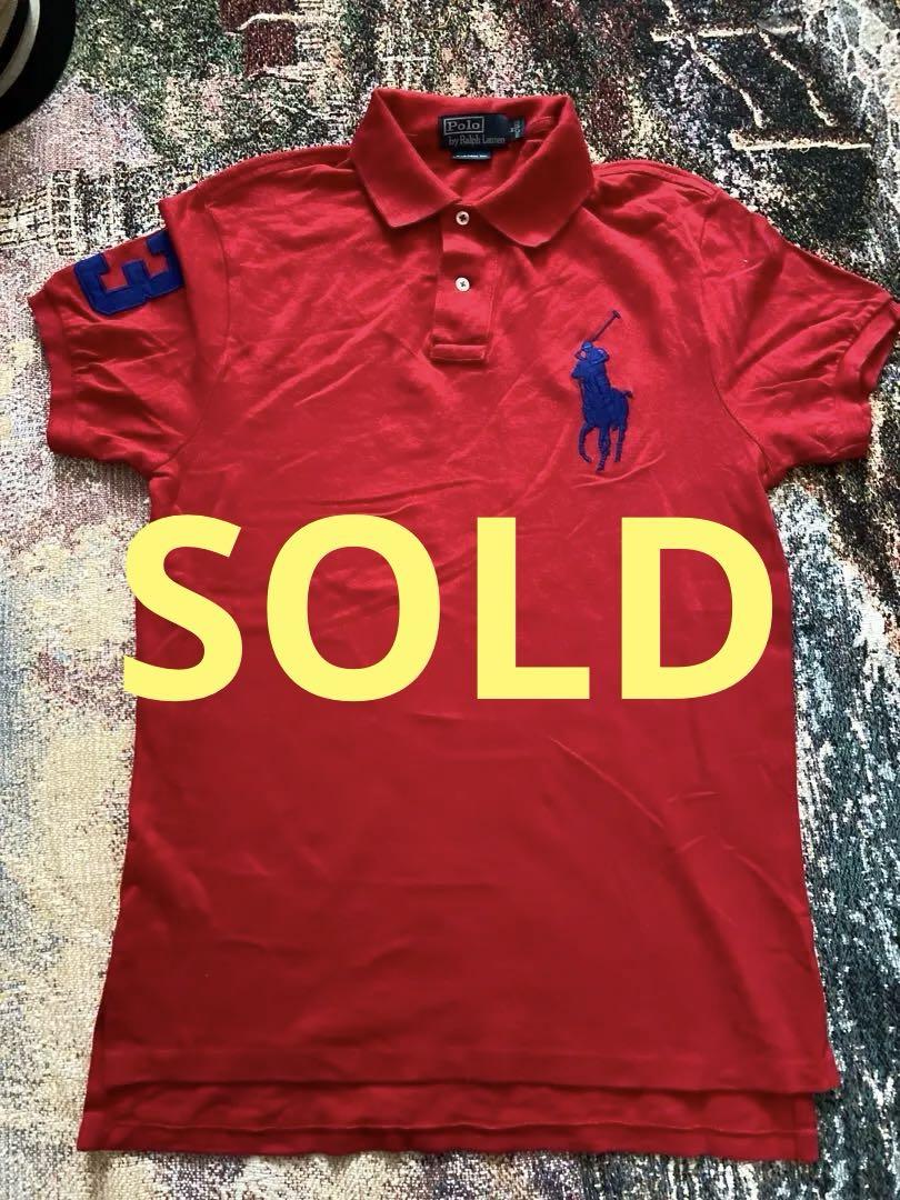 POLO RALPH LAUREN古着 ラルフローレン ポロシャツ大ロゴ