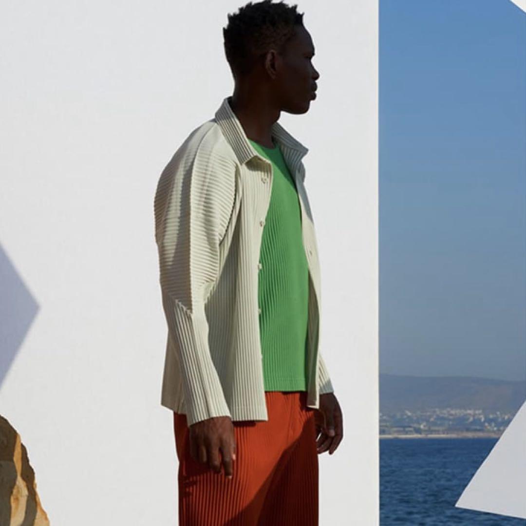 HOMME PLISSE ISSEY MIYAKE プリーツオープンカラーシャツ