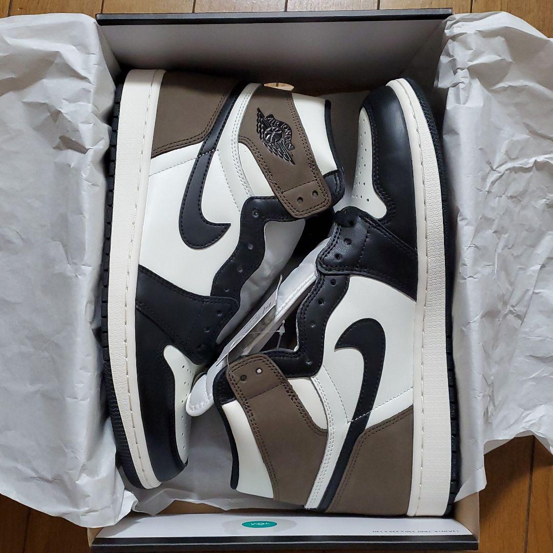 NEW限定品 NIKE AIR JORDAN 1 SAIL DARK MOCHA-BLACK TsHP2-m34795741037 即納日本製