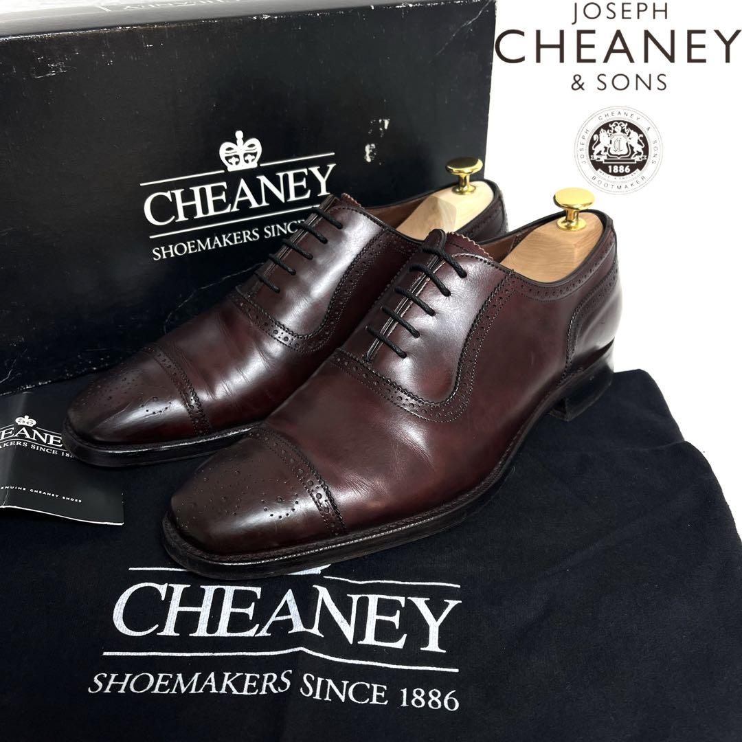 CHEANEY × TOMORROWLAND 別注 バーガンディ 革靴 27cm