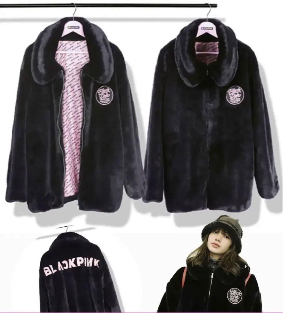 男性に人気！ BLACKPINK ファーコート Mサイズ オフィシャルグッズ 新品 未使用 K-POP・アジア