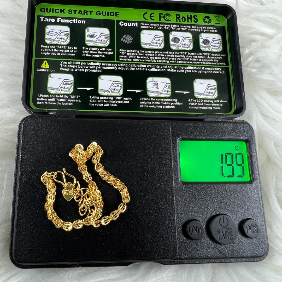 純金 刻印 ハートのブレスレット2.15g 遺品整理　イエローゴールド K18イエローゴールド ブレスレット | 112021133002 | 【公式】4