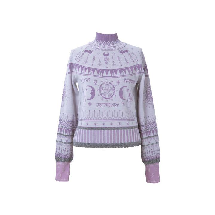 rurumu: broken check knit SK