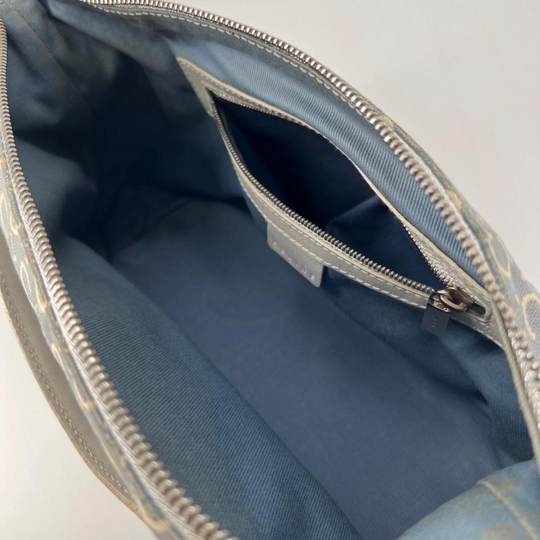 良品✨セリーヌ マカダム デニム ワンショルダーバッグ キャンバス 良品✨セリーヌ マカダム デニム ワンショルダーバッグ キャンバス