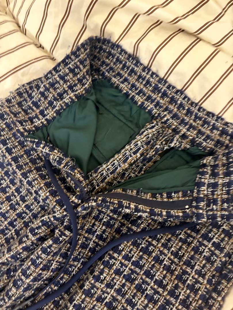 ツイードワイドトラウザー sign別注