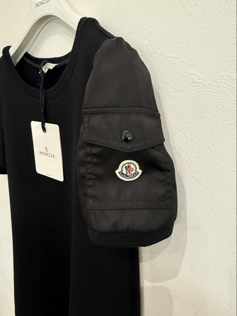 新品】MONCLER ドッキングワンピース黒S - メルカリ
