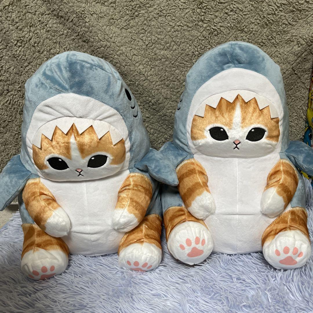 mofusand サメにゃん 超BIGぬいぐるみ 2個セット - ぬいぐるみ