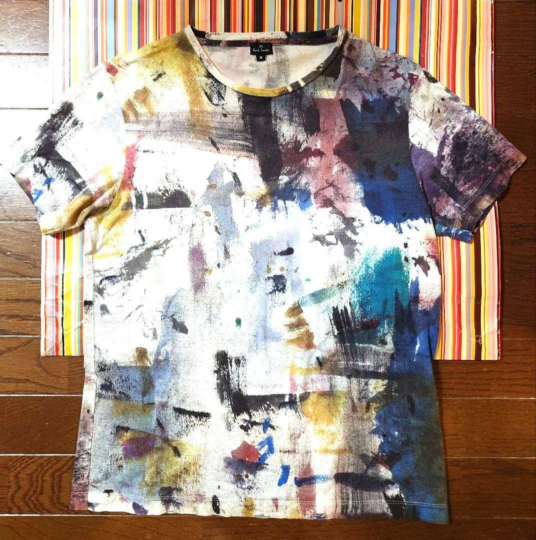 Paul Smith ペンキ柄 アートプリント Tシャツ