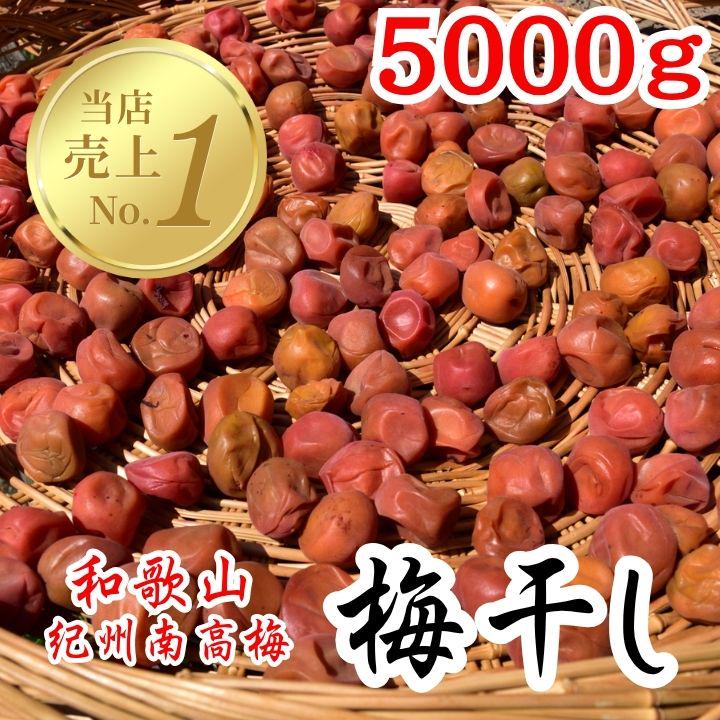 農家直送！紀州南高梅 樽 5000g つぶれ梅 無添加 和歌山 紀州 白梅