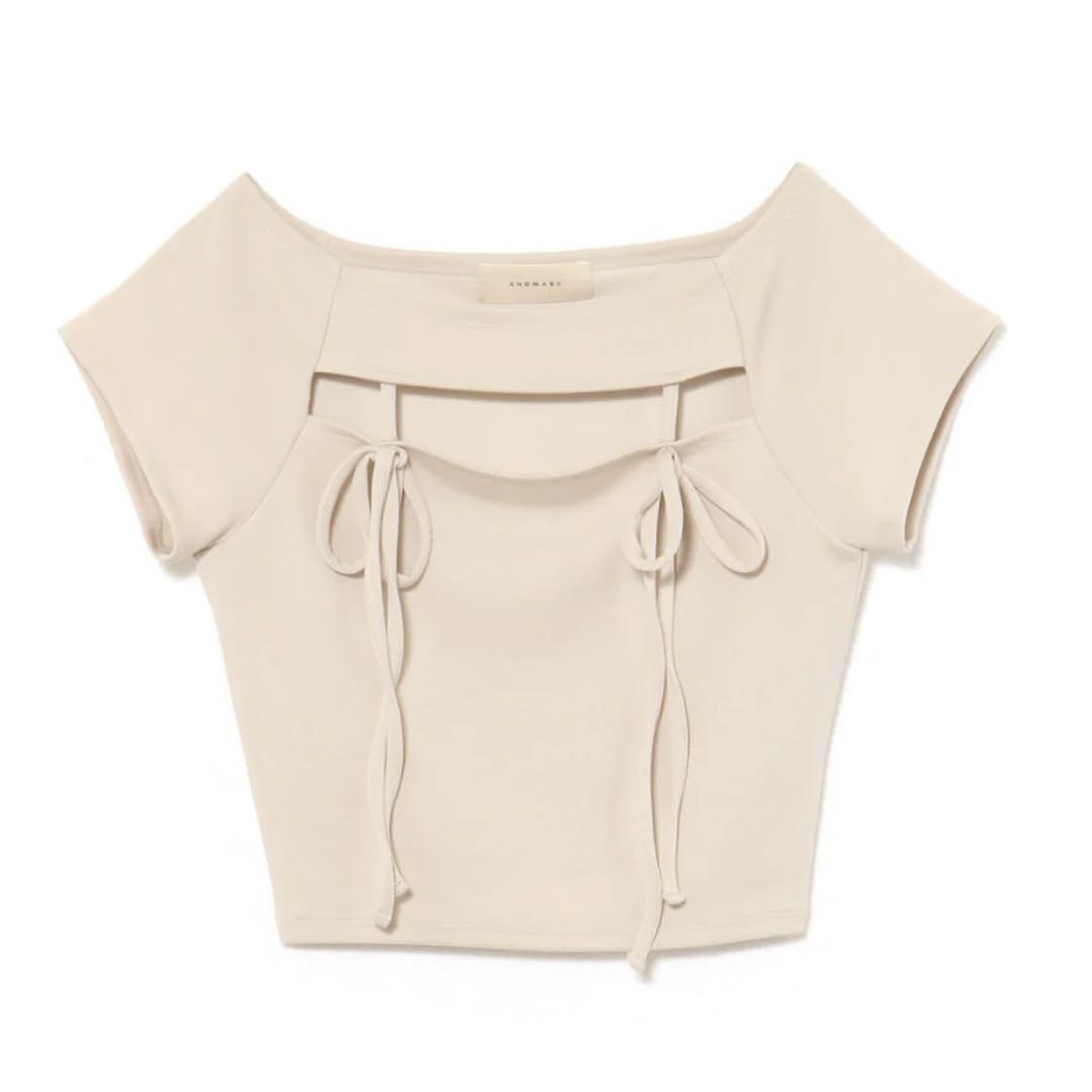 andmary Bebe ribbon tops アンドマリー ANDMARY】べべリボントップス