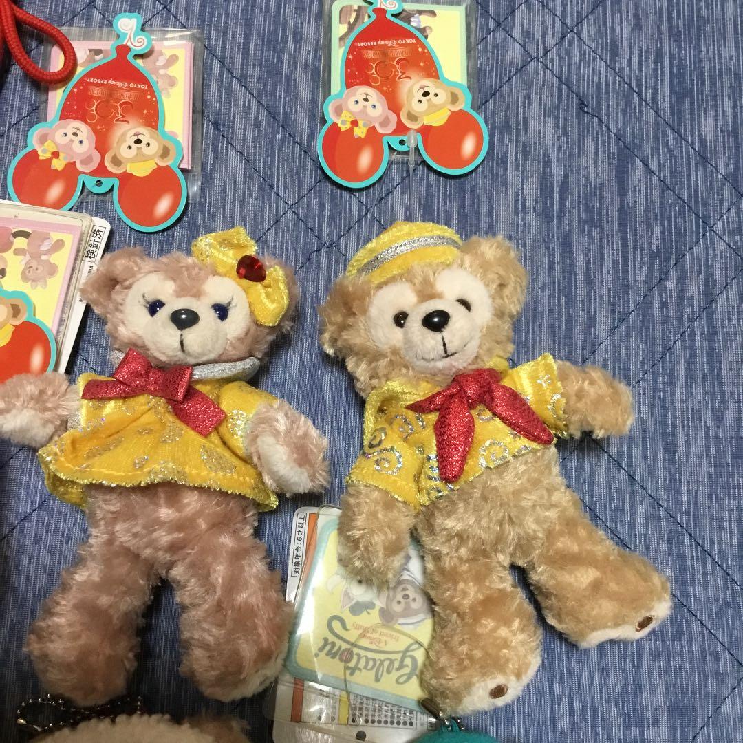 ダッフィー シェリーメイ ジェラトーニ ぬいぐるみバッジ パスケース