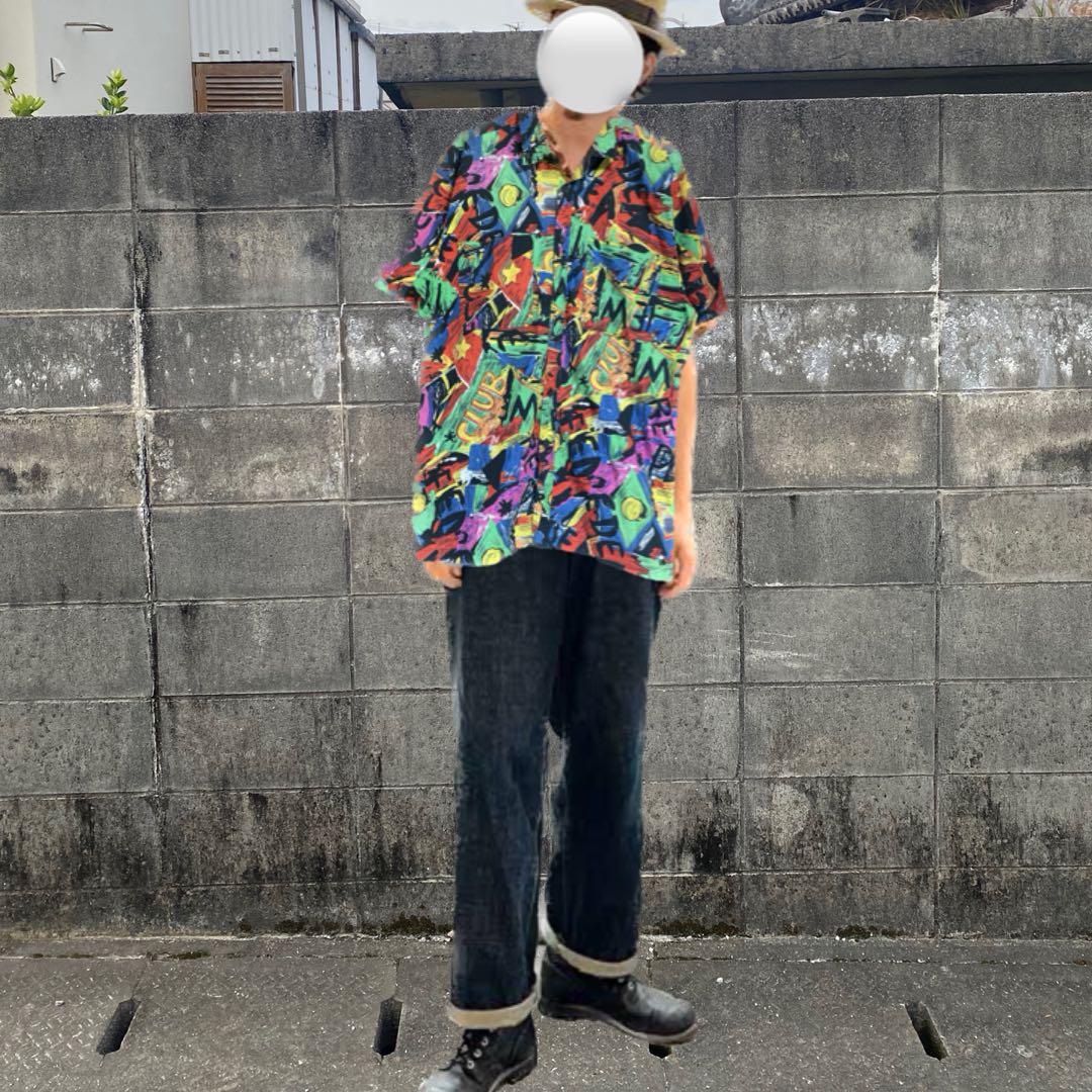 80s vintage XL Pia sports 1stオールドスクールシャツ