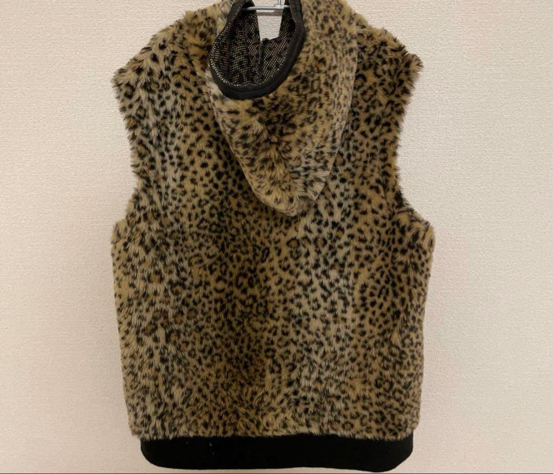 チャムス　ベスト　ヒョウ柄　XXL レオパルド